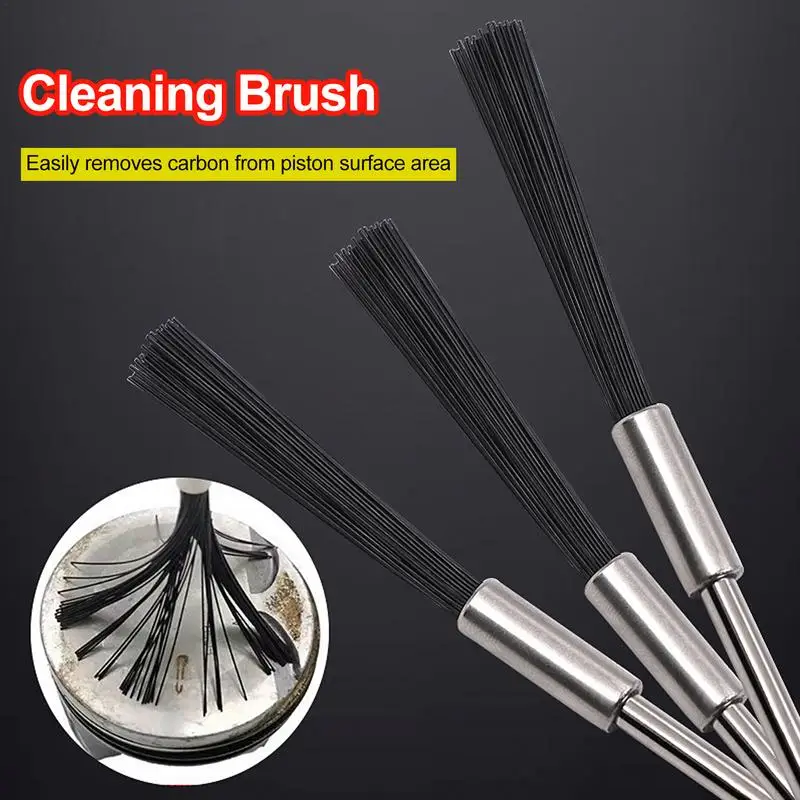 Carburetors Carbon Dirt Remove Tool Engine Cleaning Brushes Use Compatible With Use Hand Drills Cleaning Tool For Car Motorcycle