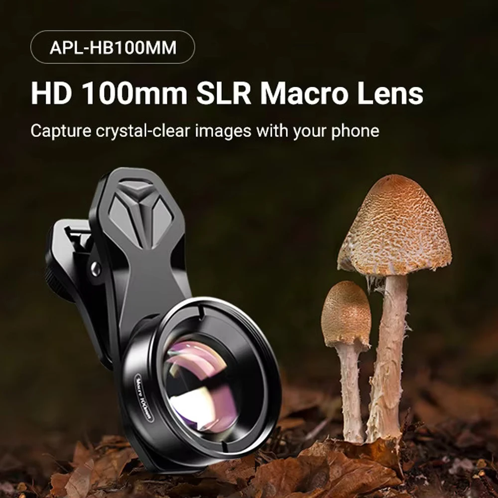 4k high-definition professional mobile phone mobile photography macro lens optical universal clamp mobile phone external 100mm m