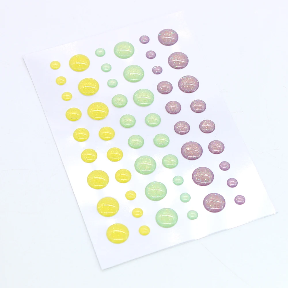 KSCRAFT 5 pz/set Zucchero Spruzza Autoadesiva Smalto Punti Adesivo In Resina per Scrapbooking/Artigianato FAI DA TE/Decorazione di Carte