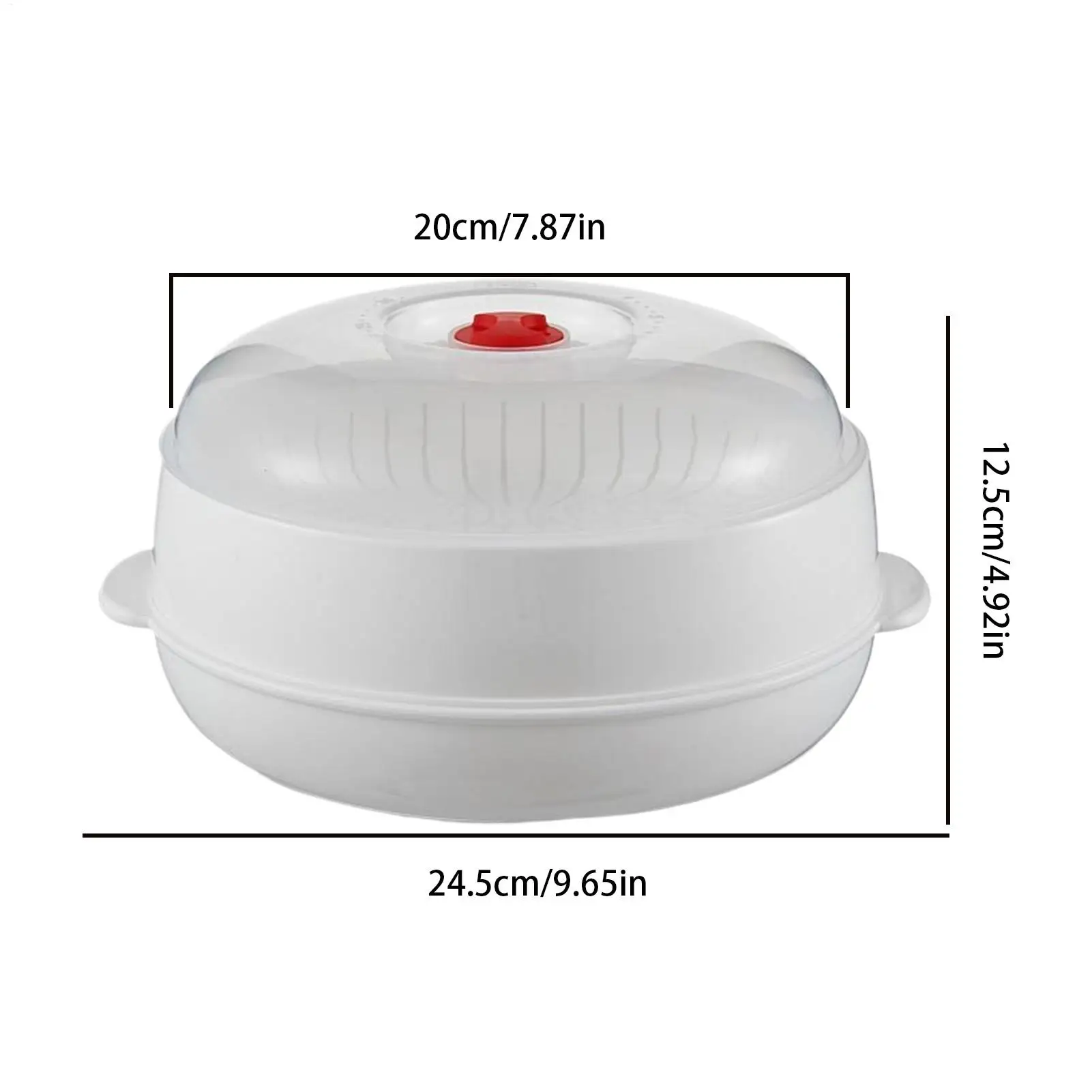 Steamer for Microwave Food Steaming Cookware Ergonomic Microwave Steamer for Egg Dumpling Rice Noodle Dining Room Restaurant