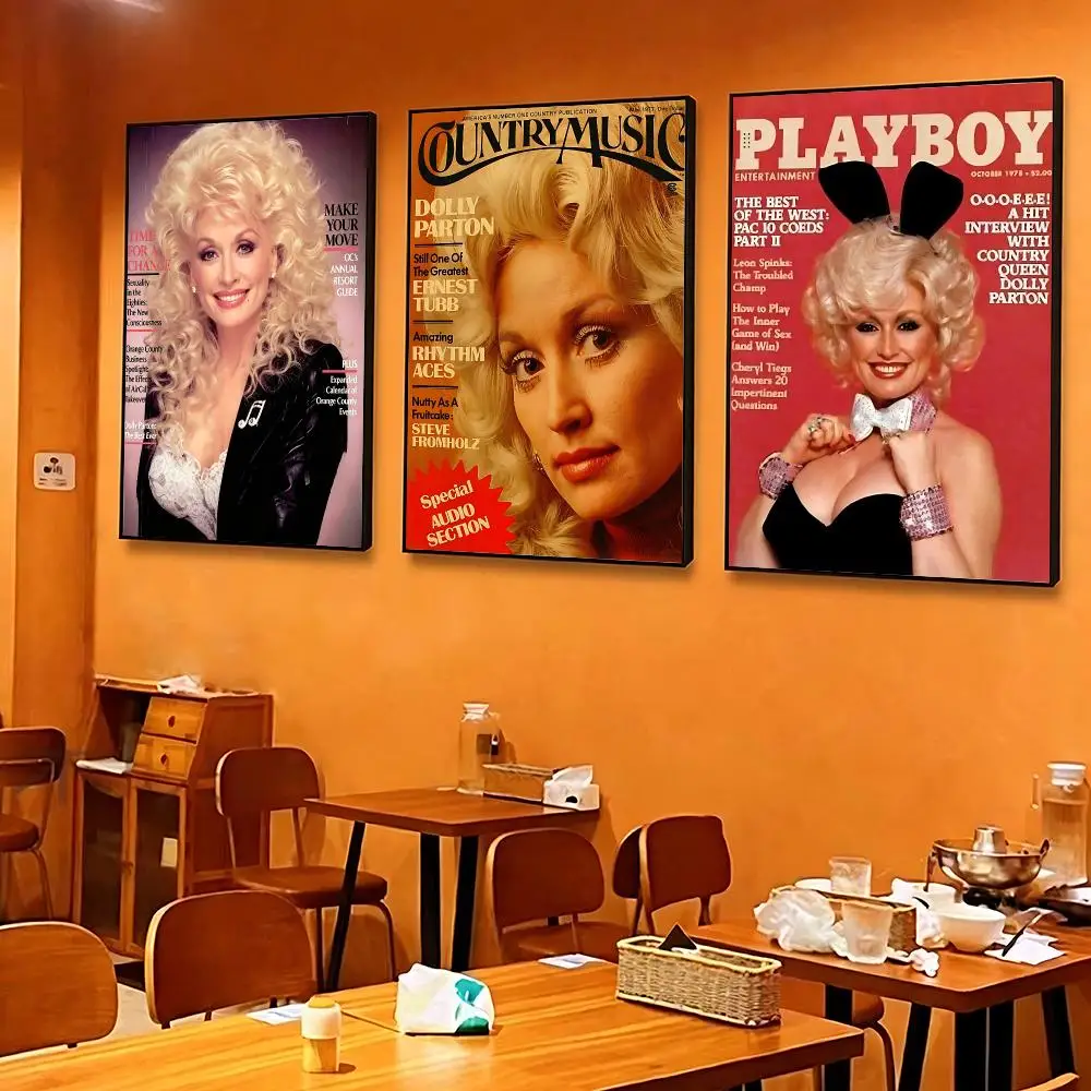 music Dolly Parton Poster Poster HD Printing Cozy and Warm Style for Home Decor for Bedrooms Cafes Gift Giving