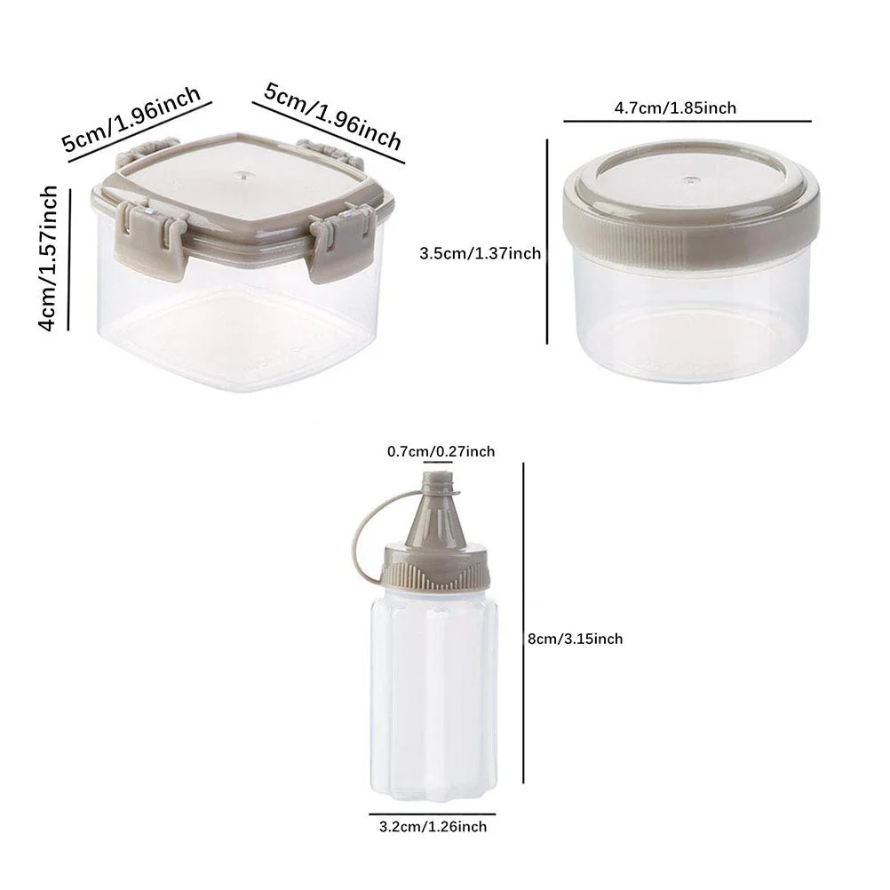12 pz Salsa Spremere Bottiglie Set Bocca Larga Trasparente Barattoli di Condimento Da Cucina Conservazione Sale Pepe Dispenser Multi-Uso