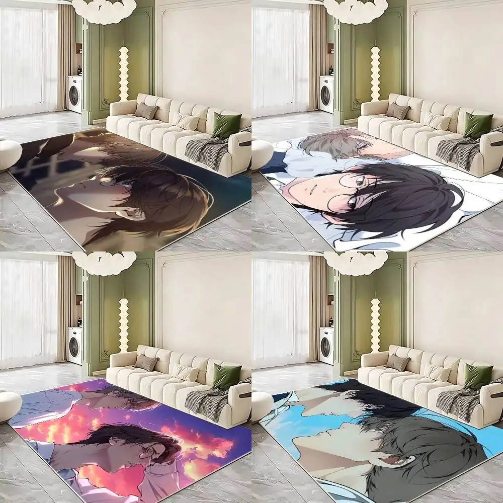 L-Lost in the Cloud Floor Mat Bathroom Absorbent Mat Rugs Simple Door Dirt-resistant Mat Home Kitchen Mat