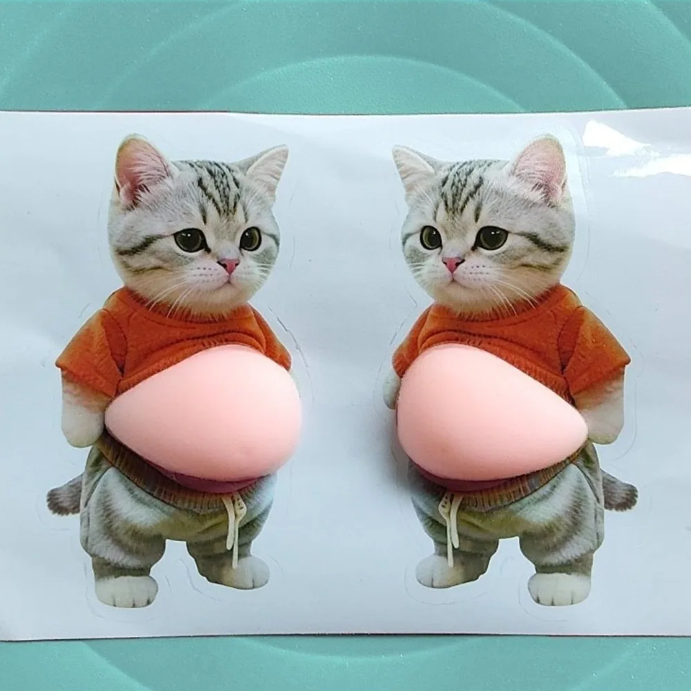Chubby Shiba Inu 3D Shiba Inu Stickers Squeezable Adhesive 3D Cute Puppy Sticker Dog Belly Sticker 3D Stickers for Party Favor