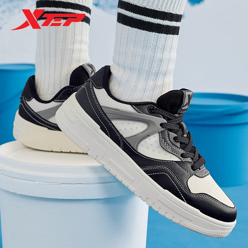 Xtep Mubai Skateboarding Shoes For Women 2024 Spring Women\'s Sports Shoes Casual Breathable Leisure Outdoor Shoes 876118310009
