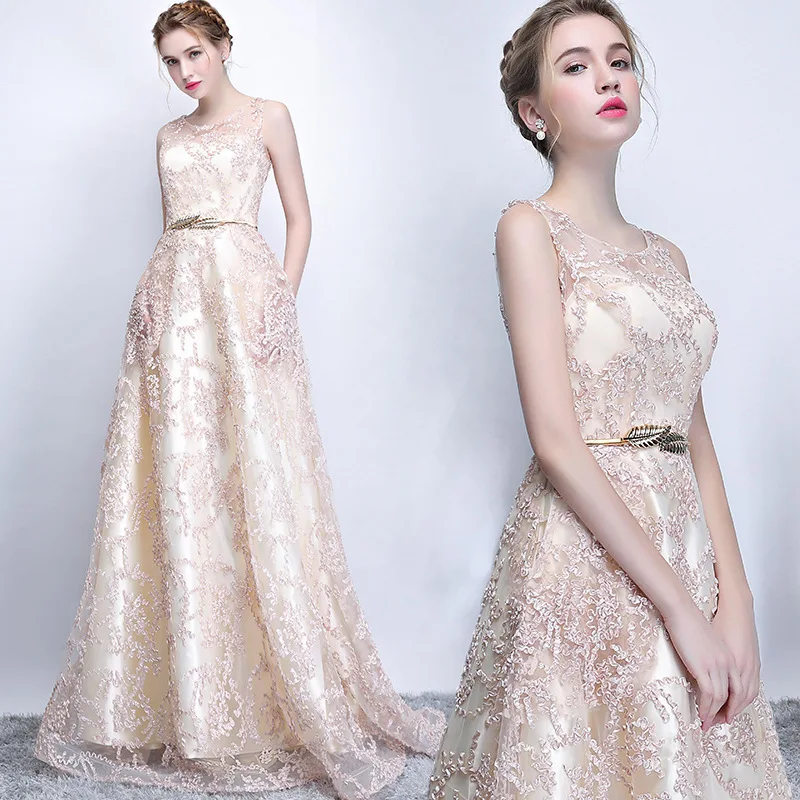 Banquet evening dress new dignified atmosphere slimming dress long high-end dress