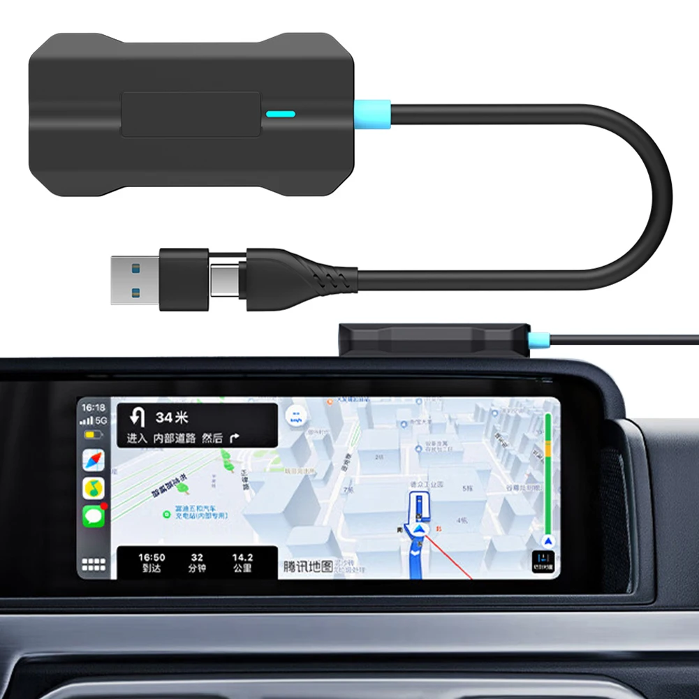 

Wireless CarPlay Adapter Converts Wired To Wireless CarPlay Dongle Plug & Play Wireless CarPlay for Factory Wired Carplay Cars