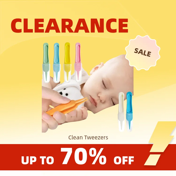 Clearance_Baby Dig Booger Clip Infants Ear Nose Navel Clean Tools Kids Safety Tweezers Cleaning Forceps Toddler Nasal Cavity Car