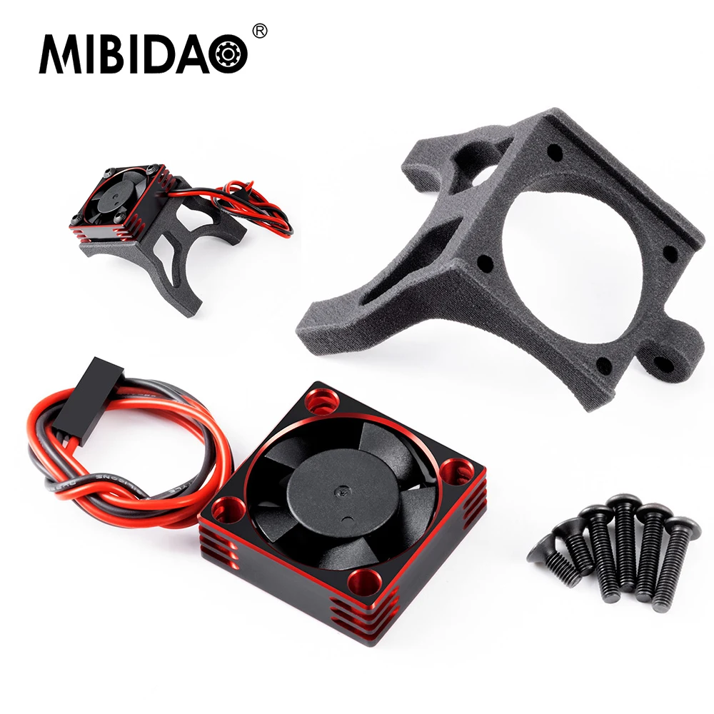

MIBIDAO Motor Cooling Fan Model Car Cooler Heatsink Tool for 1/10 Team Associated RC10 RC Car Crawler Upgrade Parts