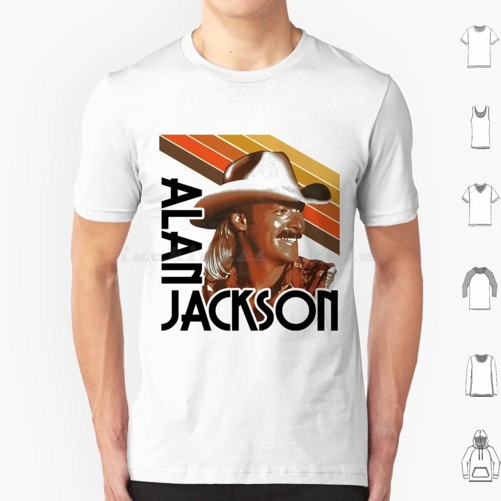 Alan Jackson Retro país Fanart homenaje camisa Camiseta de algodón hombres mujeres DIY estampado Alan Jackson Gone Country Mattie Denise