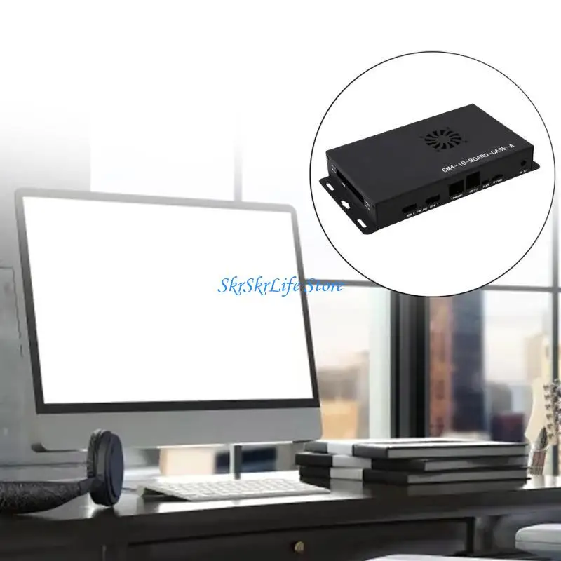 

E65E для RPI Compute Module 4 Плата металлическая коробка защитная чехла с охлаждающим вентилятором Computer Chassis 40PIN