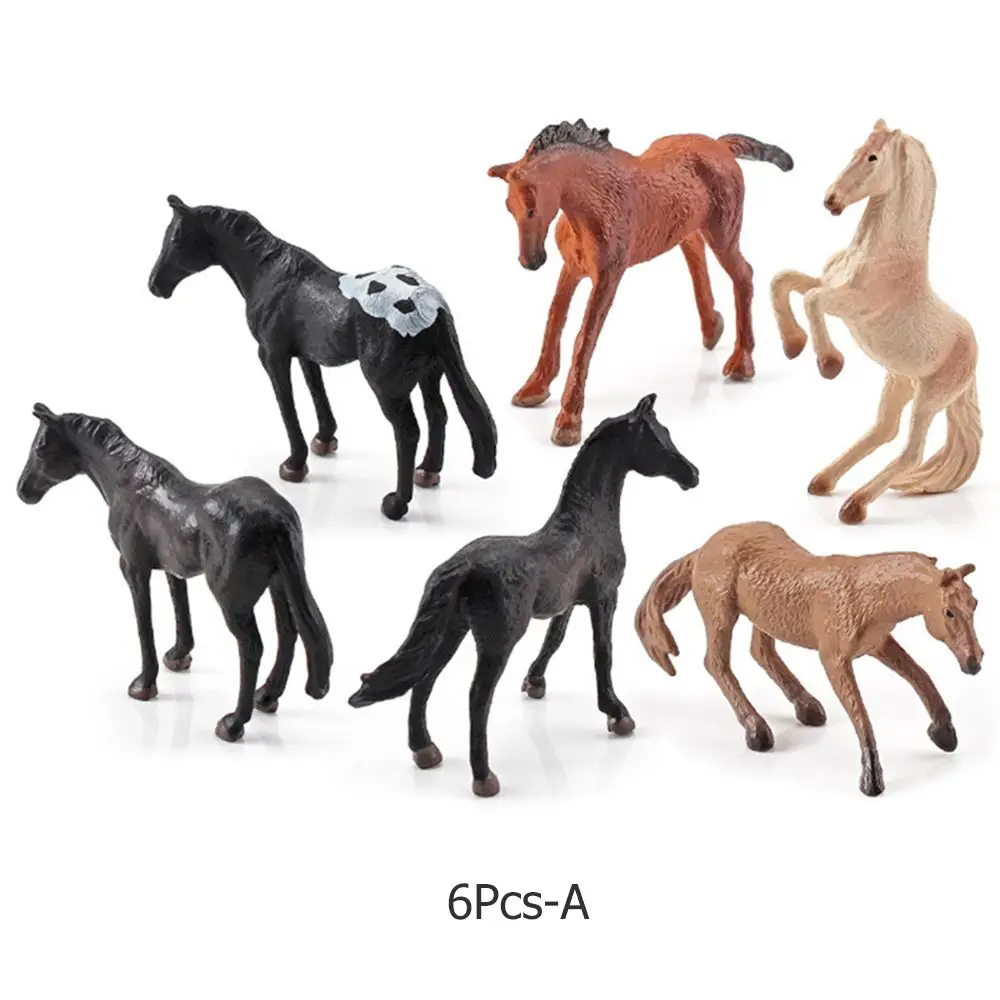 Simulated Pony Static Horse Model  Cake Topper Figures