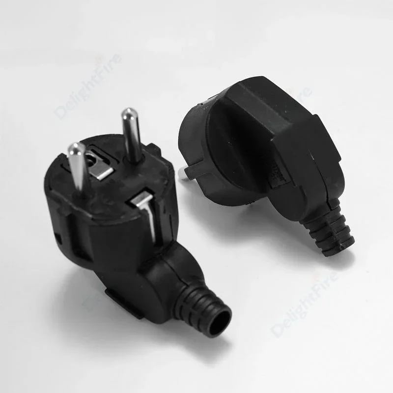 Repalcement EU AC Outlet Spain Korea Rewireable Socket Outlet Male Female Wiring Plug Extension Cord Cable Connector Power Cable