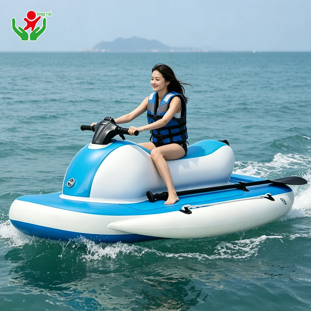 Outdoor Water Sport Inflatable Motorized Jet Ski Electric Floating Boat