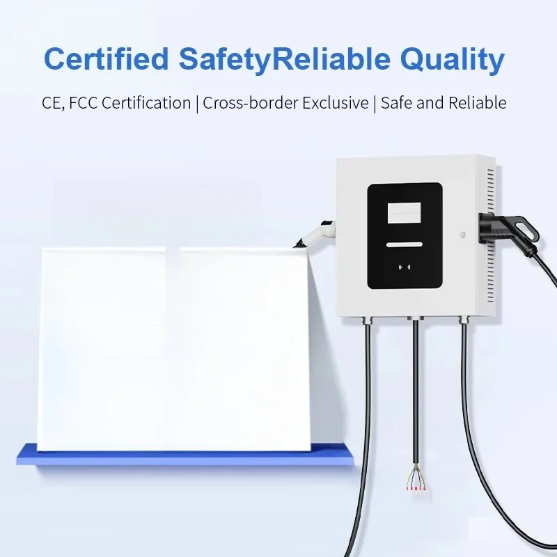 Customized 40KW 60KW Dual Gun Floor-mounted DC EV Charging Station Optional Smart APP & RFID Card Control CCS EV Charger
