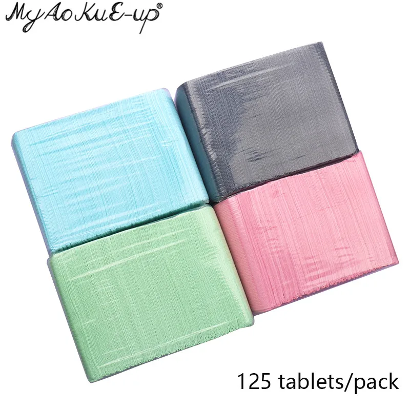 125pcs Disposable Makeup Clean Pad Excellent Double-layer Composite Membrane Absorbent Waterproof Tablecloths Tattoo Accessories