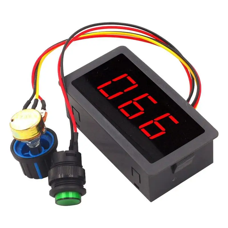 LED Digital Display Stepless Speed Control Switch Module DC 6V 12V 24V 5A Adjustable PWM DC Motor Speed Controller CCM5D