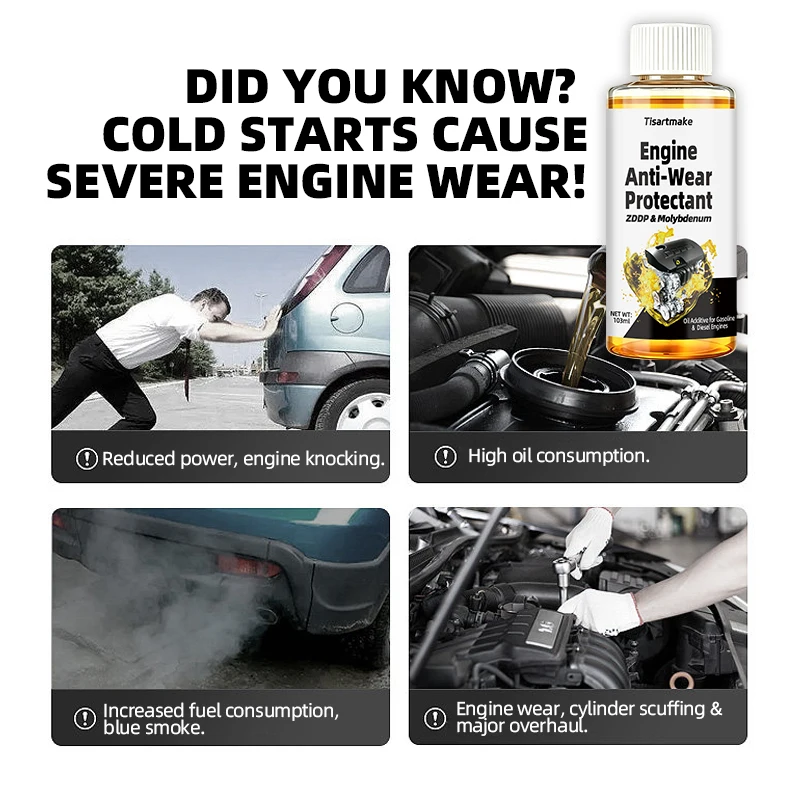 100ml Car Engine Anti-wear Agent Engine Conditioner Noise Reduction Jitter Protective Agent Car Engine Mainten Repair Agent