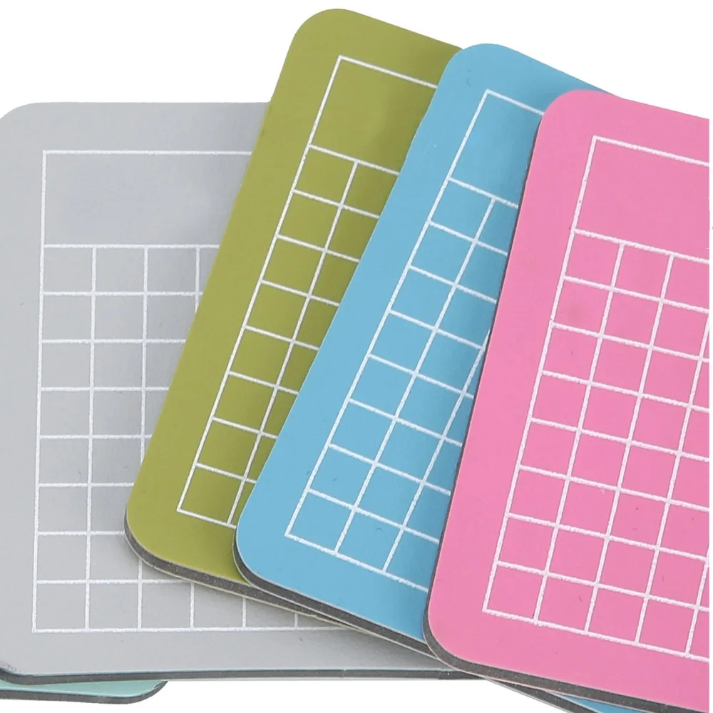 7pcs Paper Cutting Pad Colorful Cutting Pad 2-Sided 6×6CM Cutting Mat Mini Craft Board Scrapbooking