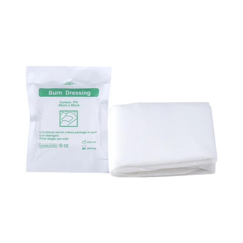 10Pcs 60x40cm/60x80cm Medical Sterile Burn Dressing Emergency Anti-infection Gauze Scald Pad Wound Care Dressing First Aid