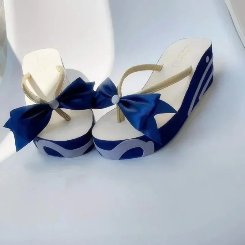 

Wiwiwi 123RealCos Genshin Impact Sangonomiya Kokomi обувь тапочки Хэллоуин косплей костюм аксессуар