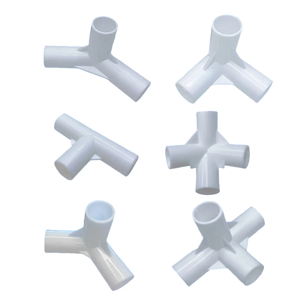 10 Stück Campingzelt-Stangenverbinder, 3-Wege- und 4-Wege-Verbindungsstücke für Zelt- und Markisenstangen, Innendurchmesser 16mm, DIY-Zelt-Befestigungszubehör – Detail 3