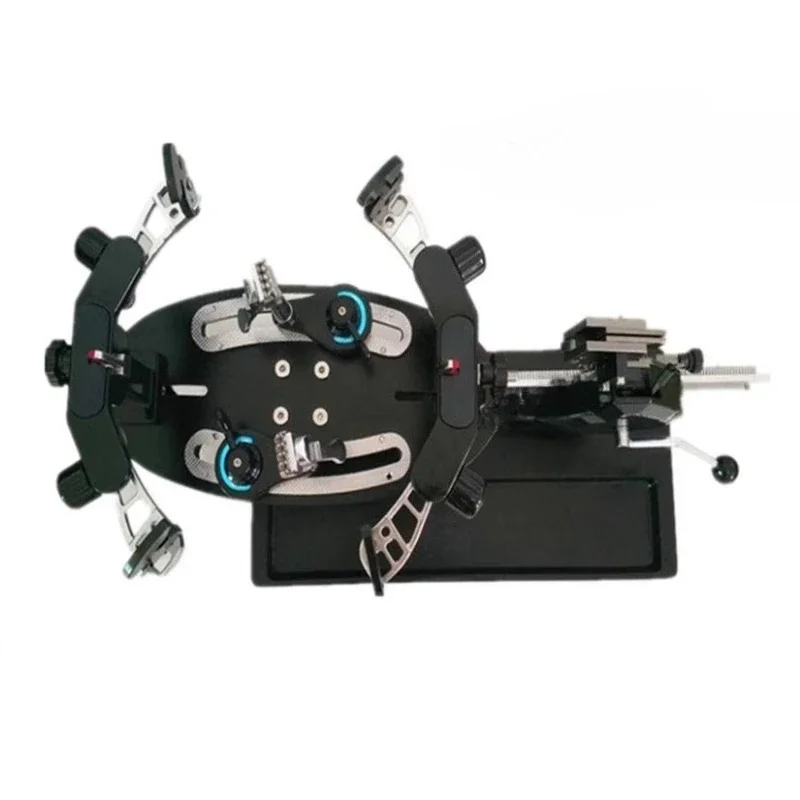 Hand-cranked wire pulling machine, badminton racket, tennis racket dual-purpose threading machine