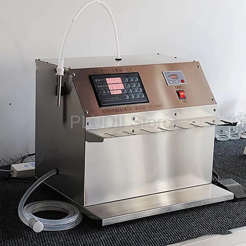 60W Automatic Liquid Filler for Stand Up Pouch Bottle Two In One 6/8/12/16 Nozzles Optional Automatic Weighing System Food Grade