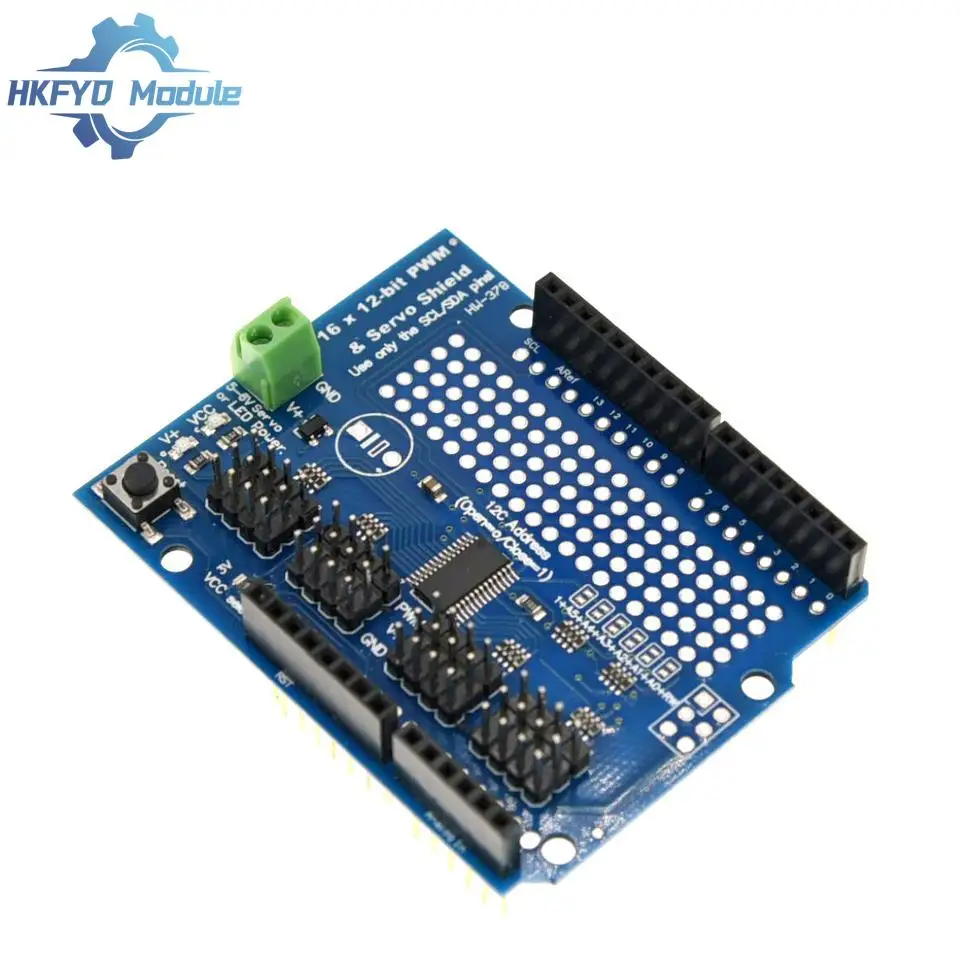 IIC I2C servo shield 16 Channel 12-bit PWM/Servo Driver-I2C interface PCA9685 For Arduino Robot PWM Uno Mega R3 Replace