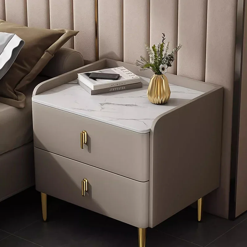 Nordic Solid Wood Bedside Tables Simple Storage Luxury Nightstands Bedroom Night Stands for Bedroom Furniture Mesa De Noche FYNT