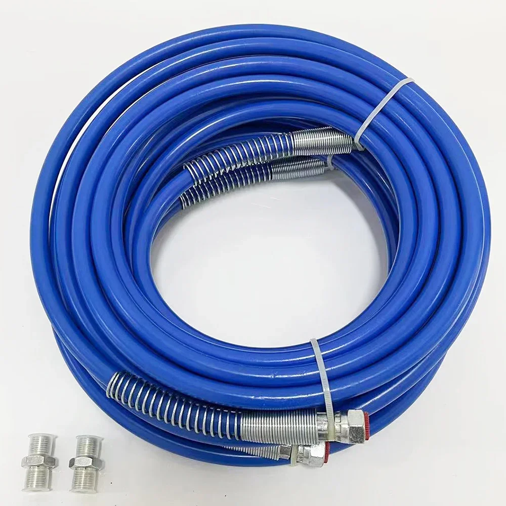 1/4 Airless Paint Spray Hose Upgraded Thickened Woven Fiber Layer High Pressure Flexible Fiber Nylon Tube For Sprayer Gun Pipe
