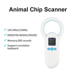Pet Microchip Reader Scanner 134.2Khz Animal Chip Reading Device for Pet Identification