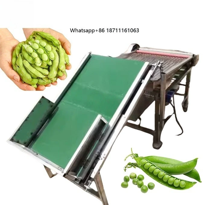 Agricultural Soybean Hull Removing Machine Electric Edamame Green Pea Bean Sheller Shelling Machine