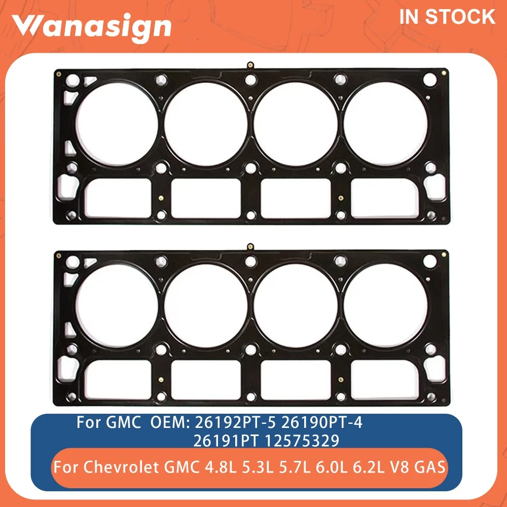 Juntas de culata de motor para Chevrolet Cadillac GMC GM HUMMER Pontiac Saab SAAB 4.8L 5.3L 5.7L 6.0L 6.2L OHV MLS V8 GAS