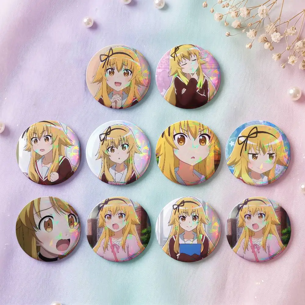 1pc Konoha Suetsugi Anime Characters Cartoon Style Badge Brooches On Backpack Decoration Round Enamel Pins For Accessorys