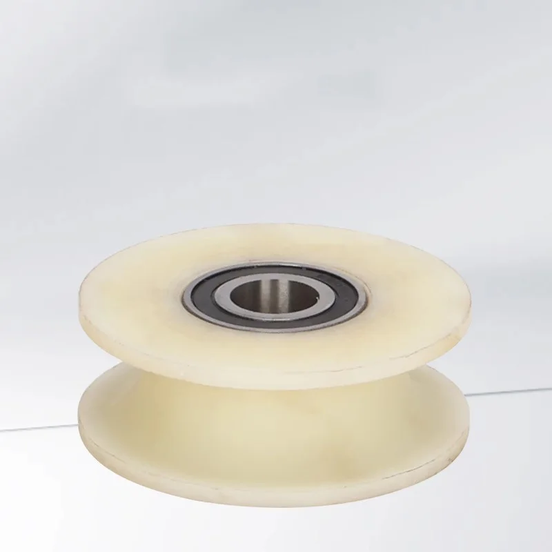 U Groove Wheel Od 80 100mm  Load-bearing pulley hoisting pulley lifting wheel groove wheel Polyamide material