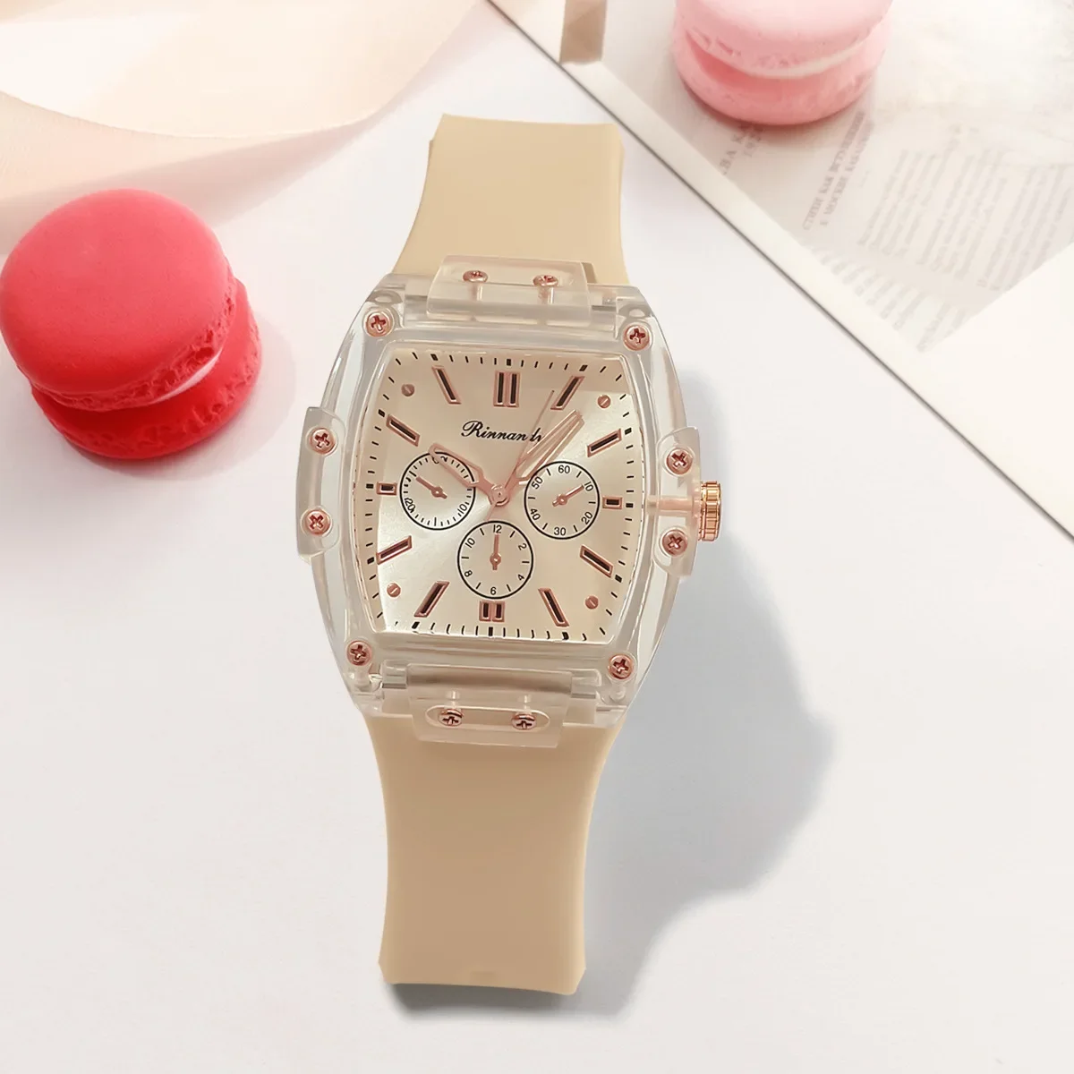 Candy Color Women Watches Fashion Luxury Brand Women Watch Silicone Strap Quartz Wristwatch Ladies Clock Gift Relogio Feminino