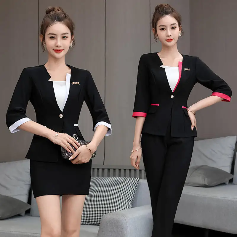 

Beauty Salon Spa Uniform For Woman Sexy Restaurant Waiter Clothes Esthetic Desk Hotel Massage Nail Beautician Cafe Work Outfit