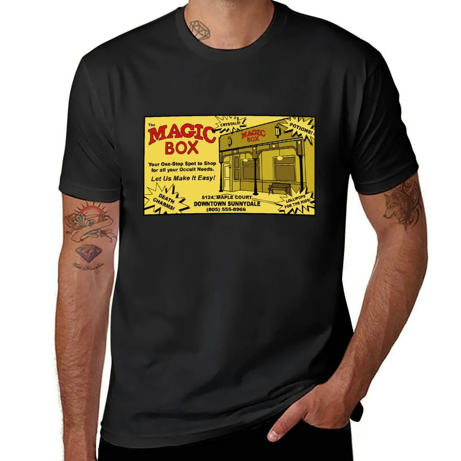 Magic Box Ad T-Shirt plus size tops customs design your own oversized t shirts for men pack