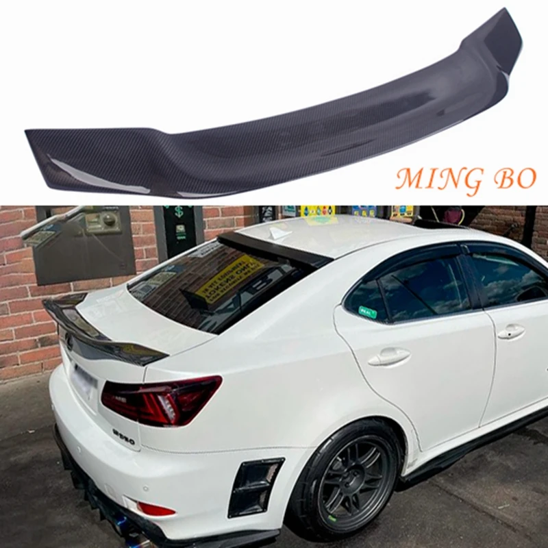 

FOR Lexus IS XE20 R Style Carbon fiber Rear Spoiler Trunk wing 2005-2013 FRP Forged carbon