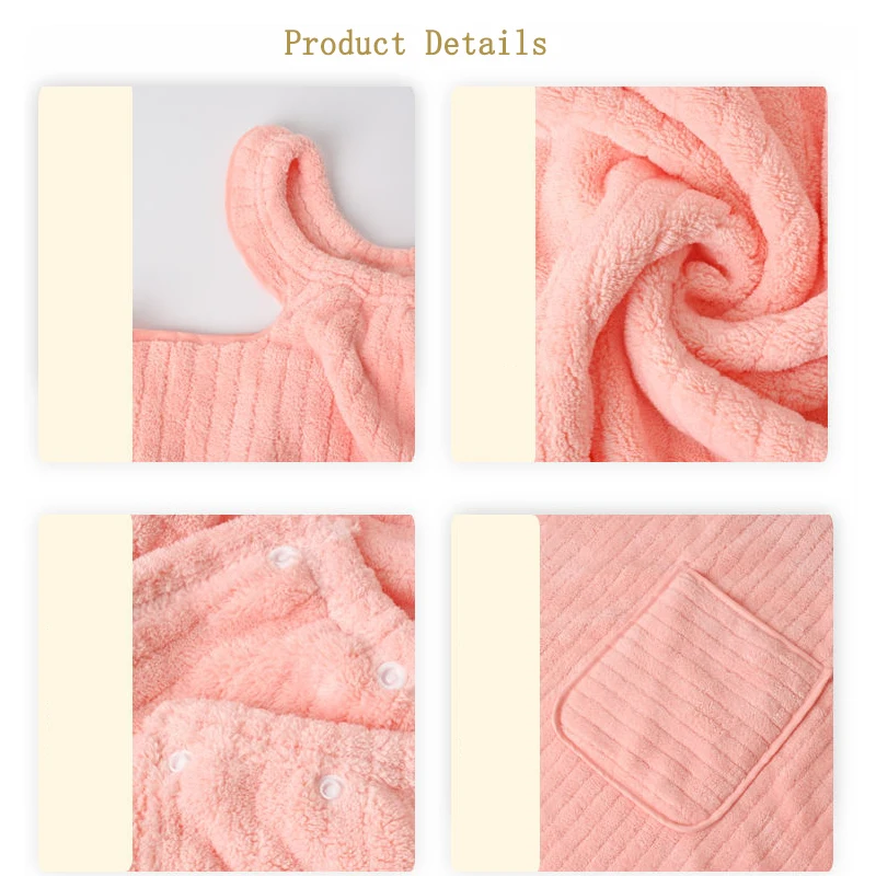 Lady Bath Thickened Towels Suit Wearable Cloud Velvet Thickening Bath Towel For Body Fast Dry Hair Cap Bathrobes Bath Skirts