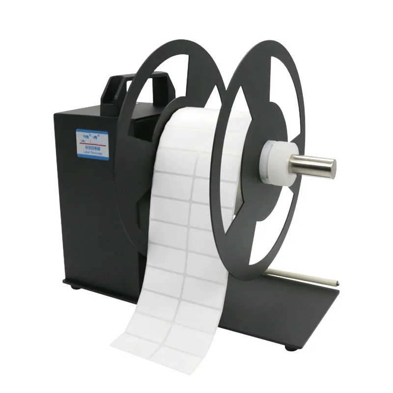 Manual Driven A8 Table Top Label Rewinder Machine Big Label Rewinder BSC for Beverage Bottles Automatic Sticker Rewinder