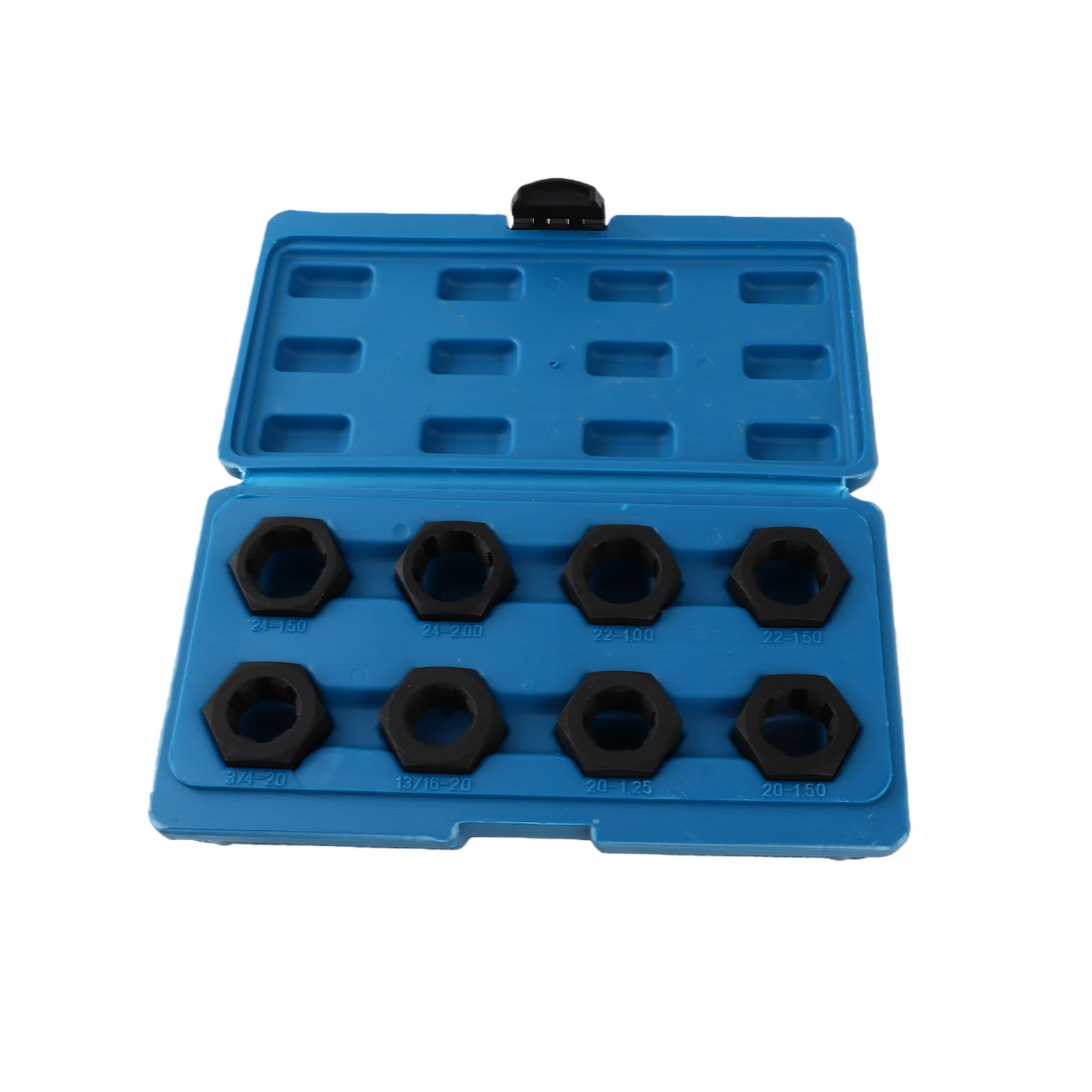 8Pcs Axle Spindle Rethreading Tool Set Carbon Steel, Aftermarket Replacement For Vehicle Thread Repair