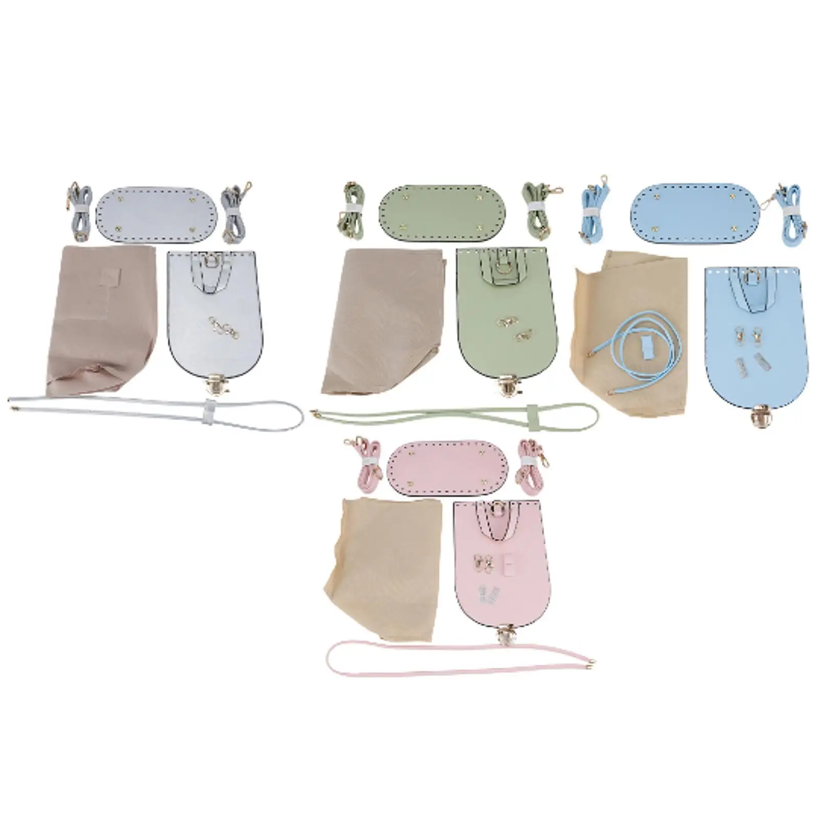 

PU Leather Bag Making Kit Purse Maker Supplies DIY Crochet Knitting Bag Set