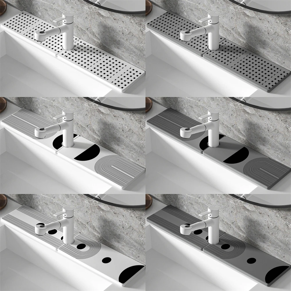 

Впитывающая подставка для диатомита, 60x10 см, 23,6x3,93 дюйма, универсальный поднос для сушки, аксессуар, держатель для губки, ловушка для воды