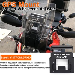 For SUZUKI V-Strom 250 SX GPS Mount Bracket Windscreen Adjusters 2022 2023 2024