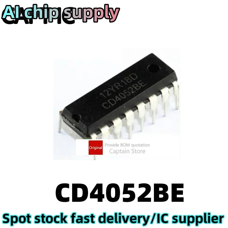 1PCS  HEF4052 CD4052BE  DIP-16