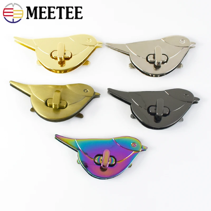 

1-5Pcs Meetee Bag Twist Turn Lock Purse Decorative Metal Buckles for Handbag Closure Snap Clasps Repair DIY Hardware Accessories