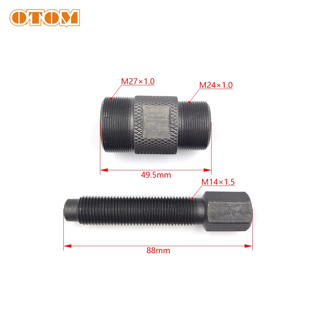 OTOM Universal Motorcycle Repair Tool 27mm 24mm Double-head Magneto Motor Pull Code Magnetic Cylinder Flywheel Remover Spanner