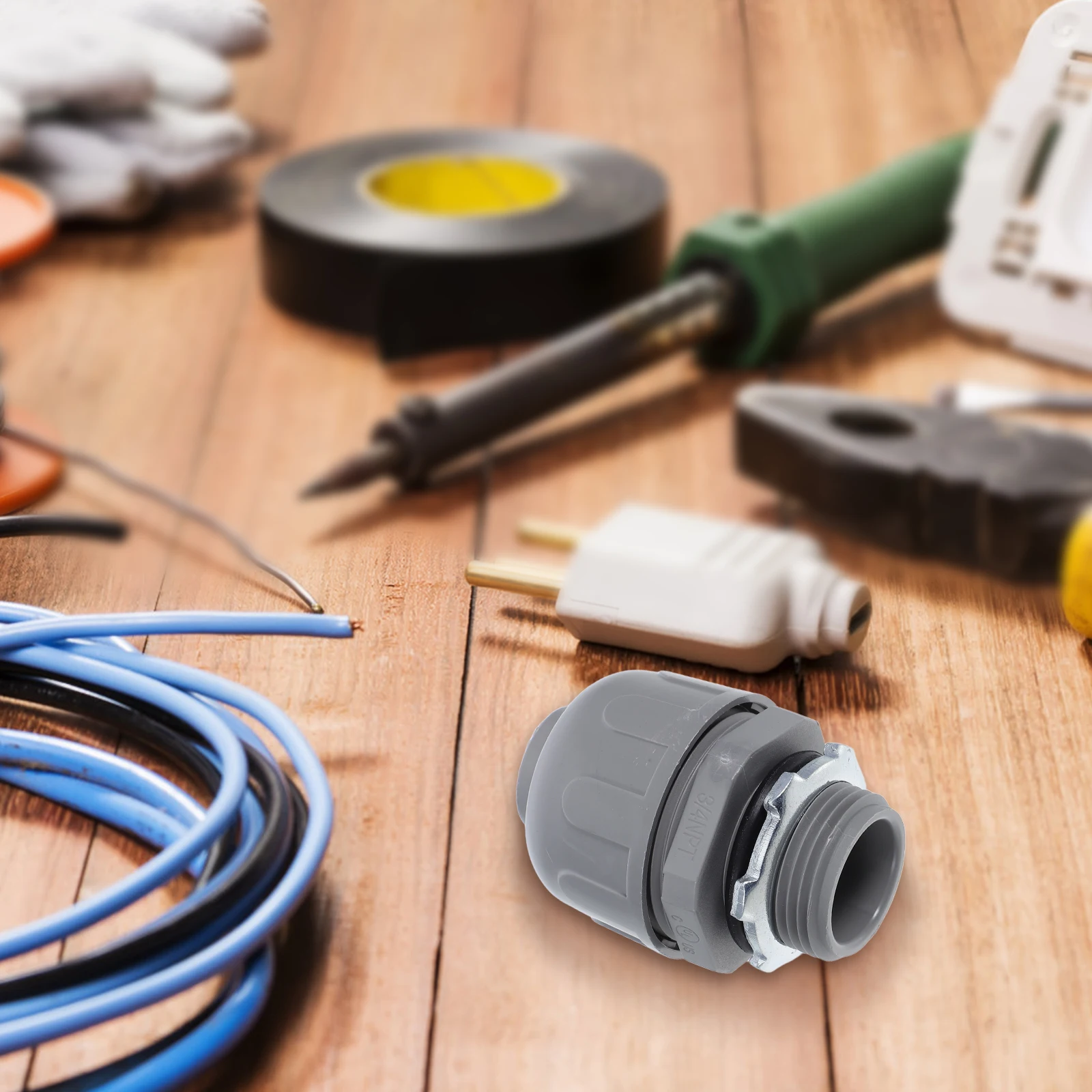 

5pcs Flexible Connectors Replaceable Electrical Cable Adapters Daily Use Fitting Parts Pvc Secure Connection Conduit